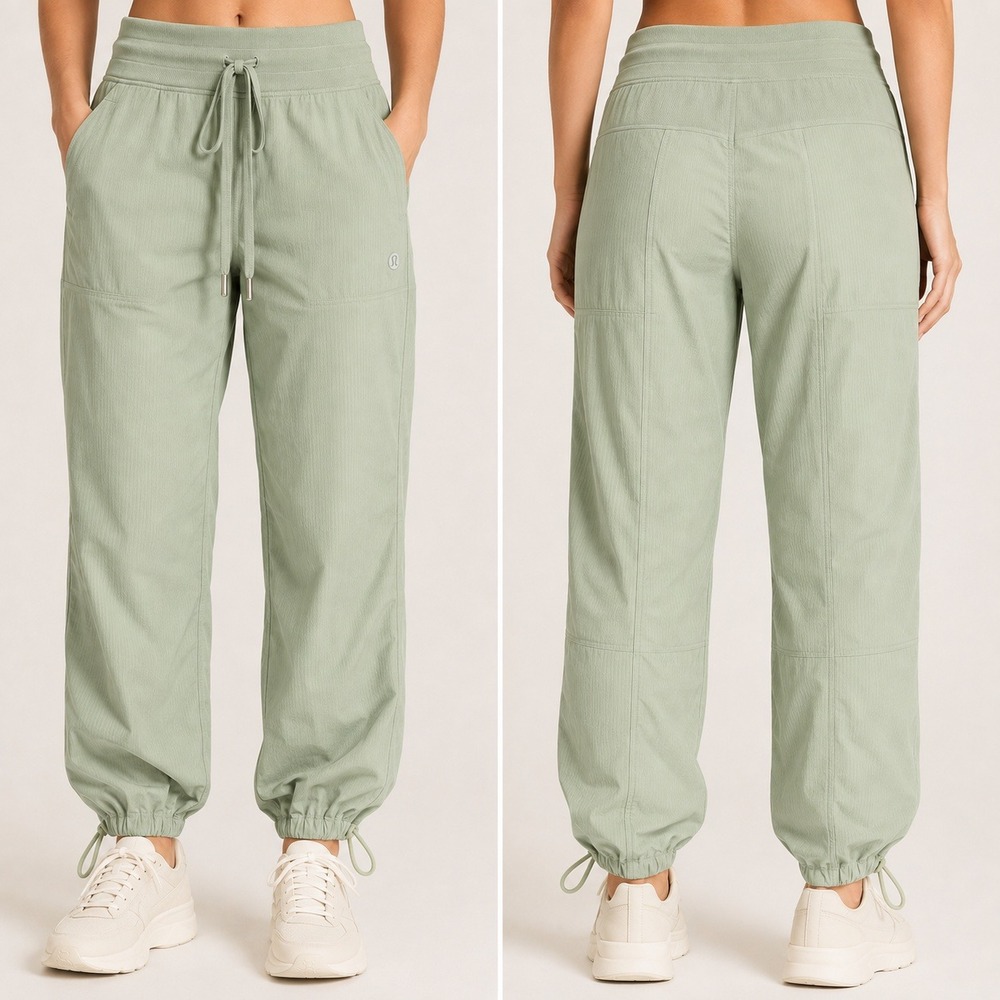 Lululemon Beyond the Studio Jogger Sage Green High Rise Drawstring Pants